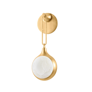 RIVIERE Wall Sconce In Vintage Gold Leaf Finish