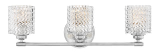 Elle Medium Three Light Vanity In Chrome Finish