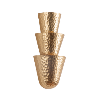 BUCHAREST Wall Sconce In VINTAGE GOLD LEAF Finish