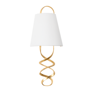 DOTA Wall Sconce with Vintage Gold Leaf Finish