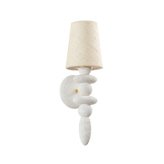 CULLEN Wall Sconce with VINTAGE GOLD LEAF/CERAMIC GYPSUM CLAY Finish