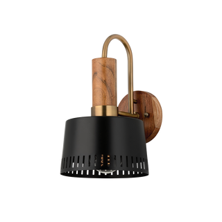 MEMPHIS Wall Sconce with PATINA BRASS Finish