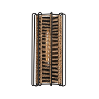 RAMON Wall Sconce with TEXTURED BLACK Finish