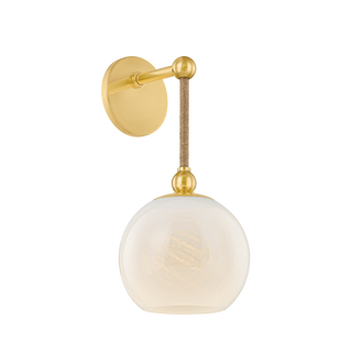 ABBIE Wall Sconce in AGED BRASS Finish