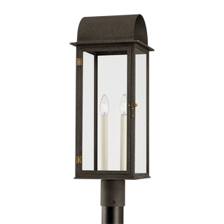 BOHEN Exterior Post with French Iron/Patina Brass Finish