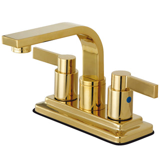 NuvoFusion 4 Inch Centerset Bathroom Faucet in Polished Brass