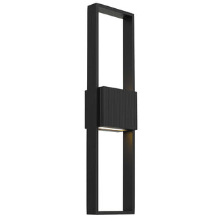 Miami 24 Inch Outdoor Wall Sconce in Sand Black Finish
