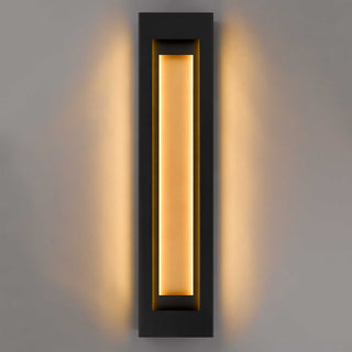 Layer 38 Inch Outdoor Wall Sconce in Sand Black Finish