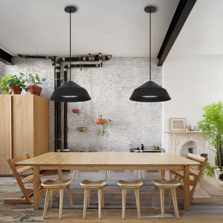 Nin 22 Inch Outdoor Pendant in Sand Black Finish
