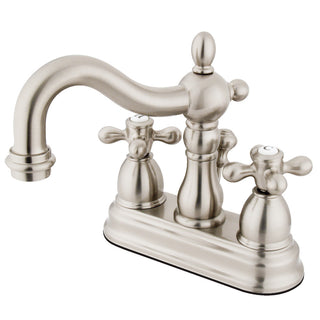 Heritage 4 Inch Centerset Bathroom Faucet in Brushed Nickel