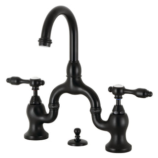 Tudor Bridge Bathroom Faucet in Matte Black