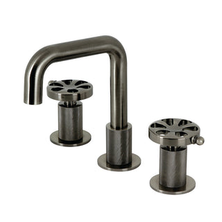 Belknap Widespread Bathroom Faucet in Black Stainless