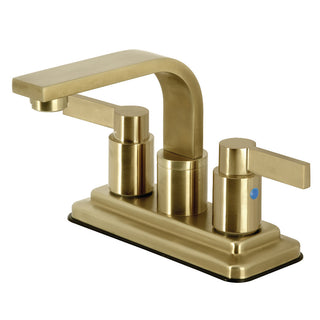 NuvoFusion 4 Inch Centerset Bathroom Faucet in Brushed Brass