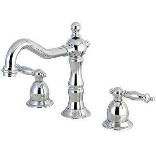 Heritage Widespread Bathroom Faucet in Polished Chrome