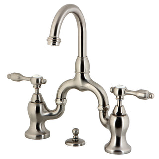 Tudor Bridge Bathroom Faucet in Brushed Nickel