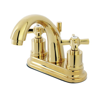 Millennium 4 Inch Centerset Bathroom Faucet in Polished Brass