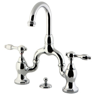 Tudor Bridge Bathroom Faucet in Polished Chrome