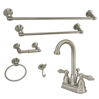 4 Inch Centerset Bathroom Faucet in Brushed Nickel