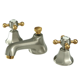 Metropolitan Widespread Bathroom Faucet in Brushed Nickel/Polished Brass