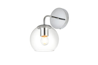 Genesis 1 light Chrome and Clear Bath Sconce