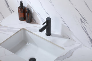 Mia Single Hole Single Handle Bathroom Faucet in Matte Black
