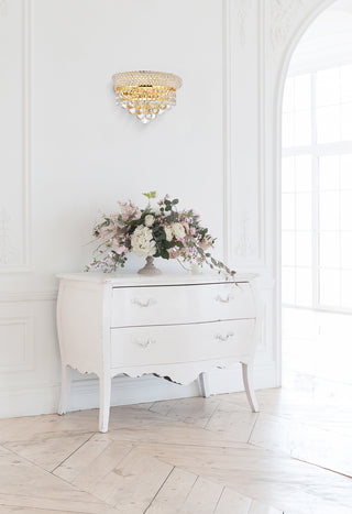 Primo 2 light Gold Wall Sconce Clear Royal Cut Crystal