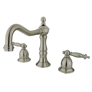 Heritage Widespread Bathroom Faucet in Brushed Nickel