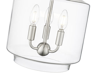 Mahannah 3-Light Pendant Light Brushed Nickel