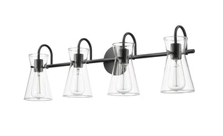 Camellia 4-Light Vanity Matte Black