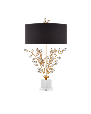 Forget-Me-Not Gold Table Lamp