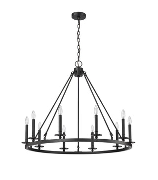 Florence 1 - Light Chandelier Ceiling Light Matte Black