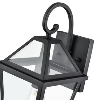 Eston 1-Light Outdoor Wall Sconce Textured Black