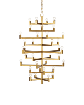 Andre Large Brass Chandelier