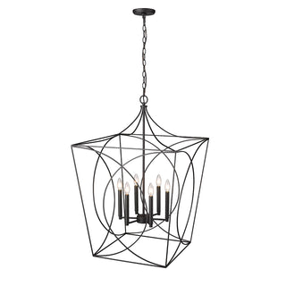 Tracy 6-Light Pendant light Matte Black