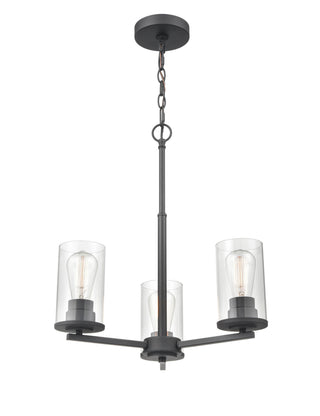 Verlana 3-Light Chandelier Ceiling Light Matte Black