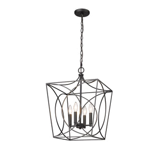 Tracy 4-Light Pendant light Matte Black