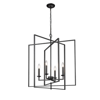 Nellis 4-Light Pendant light Matte Black