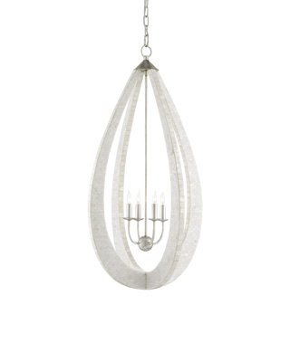 Arietta White Teardrop Chandelier