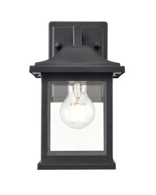 1-Light Outdoor Wall Sconce Textured Black