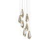 Glace Mirror 7-Light Round Multi-Drop Pendant