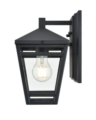 Seager 1-Light Outdoor Wall Sconce Textured Black