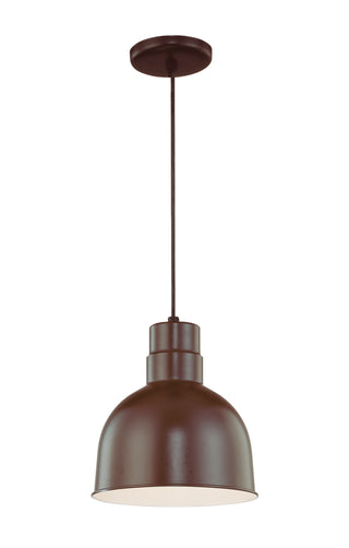 R Series 1-Light Cord Hung Deep Bowl Shade Architectural Bronze