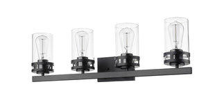 Lunden 4-Light Vanity Matte Black