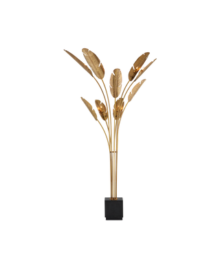 Tropical Grande Brass Floor Lamp