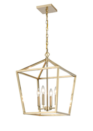 4-Light Pendant light Modern Gold