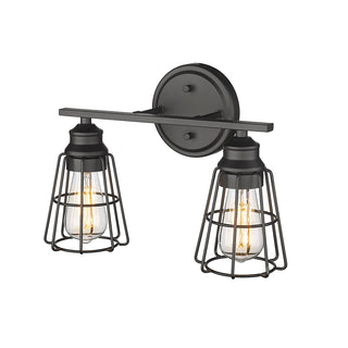 2-Light Vanity Matte Black