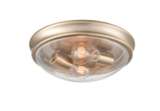 2-Light Flushmount Lighting Modern Gold