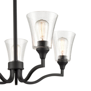 Caily 5-Light Chandelier Ceiling Light Matte Black