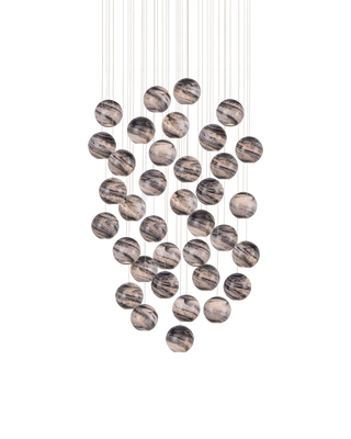 Palatino 36-Light Round Multi-Drop Pendant