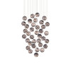 Palatino 36-Light Round Multi-Drop Pendant